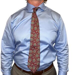 Vintage Christian Dior Men’s Maroon Paisley Silk Tie